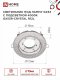 Светильник встраиваемый GX53R-crystal R12L с подсветкой 4К под лампу GX53 Прозрачный/Хром IN HOME, Светильники точечные встраиваемые