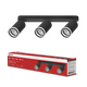 Светильник потолочный НПБ СПОТ-3xGU10-AR-BL под лампу GU10 350х55x135мм линейный черный IN HOME, Светильники точечные накладные