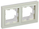 Рамка двойная IP44 BRITE IEK бежевая, Рамки и аксессуары