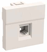 РКФ-20-00-П Розетка телефонная RJ-11 кат.3 (на 2 модуля) ПРАЙМЕР белая IEK, Аксессуары к кабель-каналу
