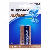 Батарейки АА Pleomax LR6-2BL (2шт), Алкалиновые батарейки