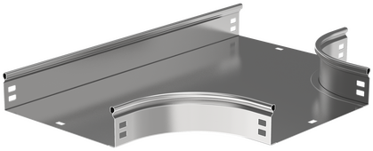 ESCA Разветвитель Т-образный плавный тип Г01 50х100мм IEK, Повороты и разветвители для лотка