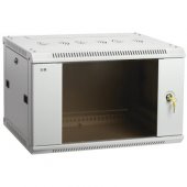 ITK Шкаф LINEA W 15U 600x450 мм дверь стекло, RAL7035, Шкафы телекоммуникационные настенные