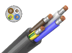 Кабель КГ-ХЛ 3х6+1х4, Кабель КГ
