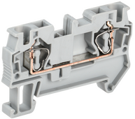 Клемма пружинная КПИ 2в-4 41А серый IEK, Соединительные изолирующие зажимы