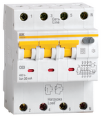 Дифференциальный автомат АВДТ34 C10 10мА IEK, Дифференциальные автоматы