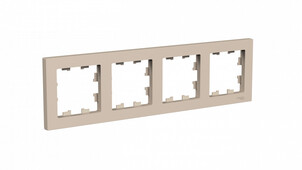 Рамка четырехместная AtlasDesign SE песочная, Рамки и аксессуары