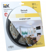 Лента LED 5м блистер LSR-3528WW60-4.8-IP65-12V IEK-eco, Светодиодная лента