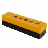 Корпус КП105 пластиковый 5 кнопок желтый EKF PROxima, Кнопочные посты