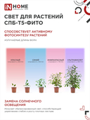 Светильник светодиодный СПБ-Т5 STD-ФИТО красно-синий спектр 15Вт 870мм IN HOME, Фитосветильники