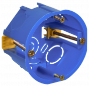 Коробка С3 установочная D=68х45мм для полых стен (с саморезами и пластиковыми лапками) IEK, Коробки распределительные