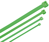 ITK Хомут кабельный ХКн 4,8х350мм нейлон зеленый (100шт), Арматура к проводу СИП