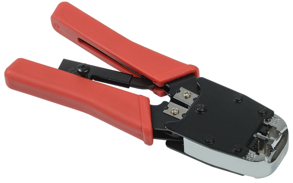 ITK Инструмент обжимной для RJ-45/12 с храповым механизмом вертикальный обжим, Стрипперы, кримперы, кабелерезы