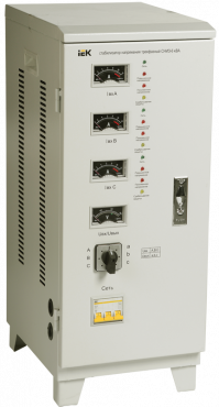 Стабилизатор напряжения СНИ3-6 кВА трехфазный IEK, Стабилизаторы однофазные