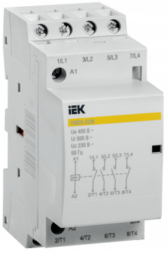 Контактор модульный КМ20-22М AC IEK, Контакторы модульные