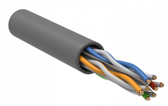 ITK Витая пара U/UTP кат.6 4х2х24AWG PATCH LSZH (305м), витая пара не экранированный кабель