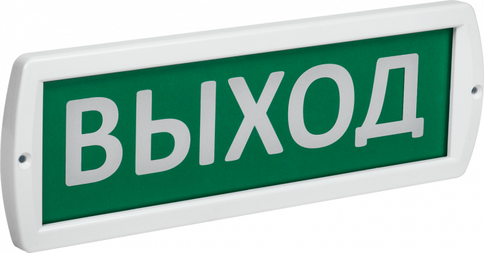 Оповещатель охранно-пожарный световой 220 "Выход" 220В IP52 IEK, Лампы сигнальные и индикаторы