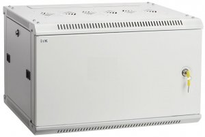 ITK Шкаф LINEA W 6U 600x450 мм дверь металл, RAL7035, Шкафы телекоммуникационные настенные