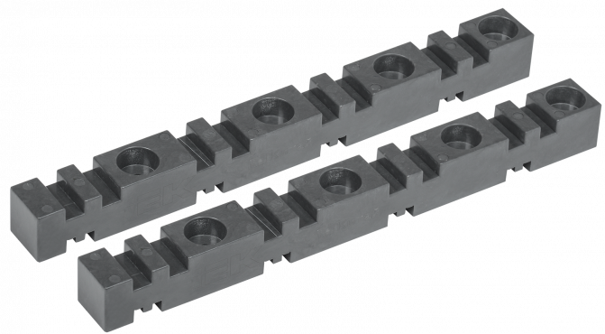 Изолятор шинный плоский ИШП 4P для шин 5 и 10 мм 303 мм IEK, Изоляторы и аксессуары к ним