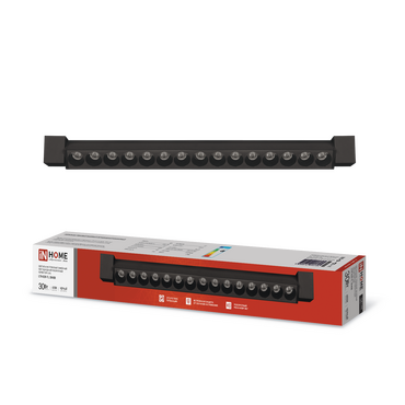 Светильник трековый линейный светодиодный поворотный LTR-02R-TL 3040B 30Вт 4000К 475мм 24 градуса черный серии TOP-LINE IN HOME, Светильники светодиодные трековые