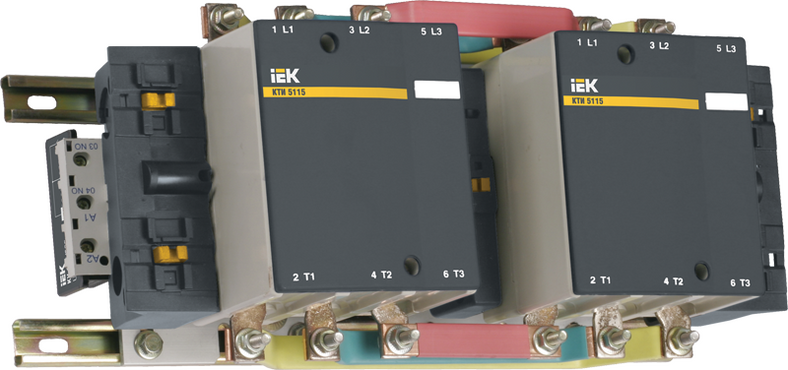 Контактор IEK КТИ-51153 реверс 115А 230В/АС3, Контакторы малогабаритные