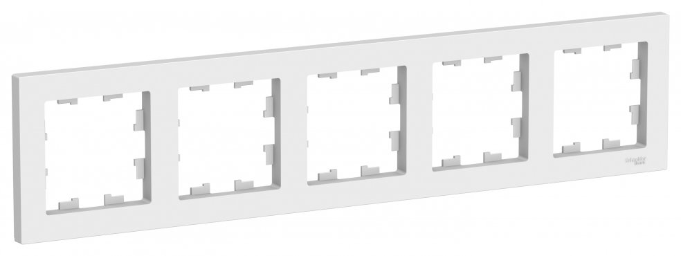 Рамка пятиместная AtlasDesign SE белая, Рамки