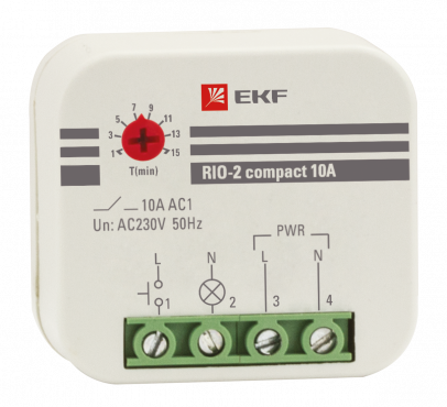 Импульсное реле RIO-2 compact 10А EKF PROxima, Реле импульсное