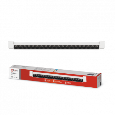 Светильник трековый линейный светодиодный поворотный LTR-02R-TL 40Вт 4000К 4000Лм 605мм IP40 24 градуса белый серии TOP-LINE IN HOME, Светильники светодиодные трековые