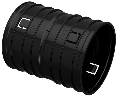 Муфта соединительная для двустенной трубы d=160мм IEK, Повороты, соединители, муфты